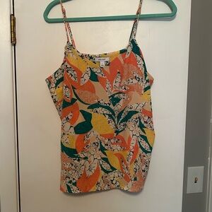 Nine West Orange and Yellow Sleeveless Camisole